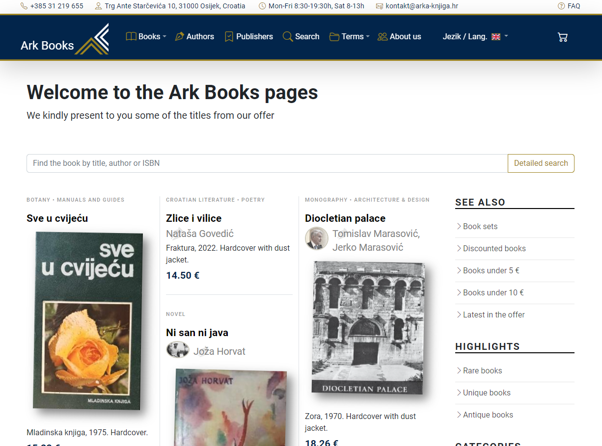 Ark Books Online bookstore Illustration