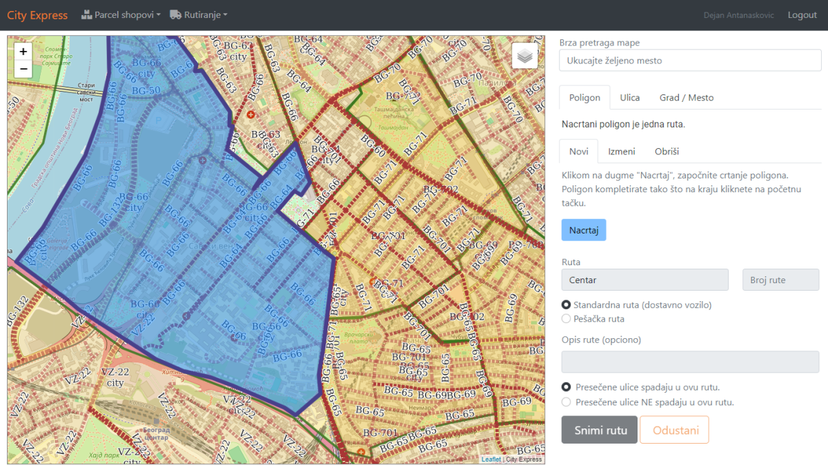Routing Software Illustration